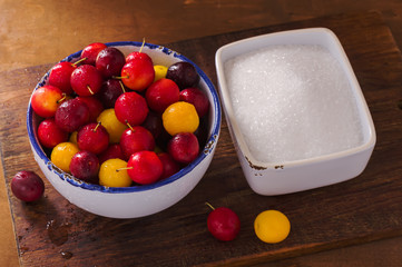 Fresh cherry plums
