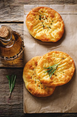 potato flatbread with rosemary