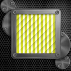 Metallic Frame With Screws