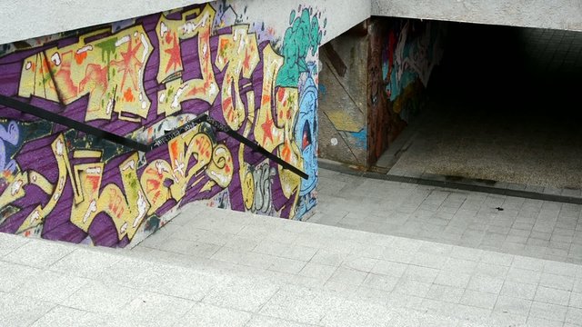 graffiti on the wall - (pedestrian) underpass