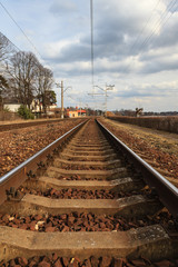 Fototapeta na wymiar Latvian Railway Track