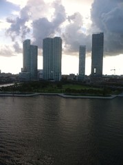 Naklejka premium port of Miami, fl