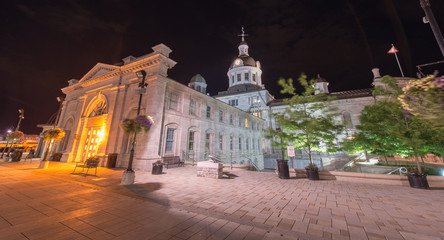 Fototapeta na wymiar Kingston City Hall, Ontario at Night