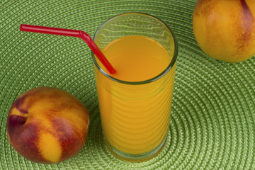 Refreshing nectarine juice
