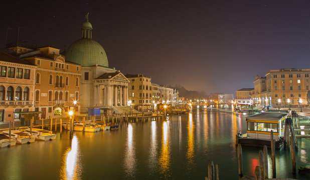Venice - Canal grande and church San Simeone Picolo
