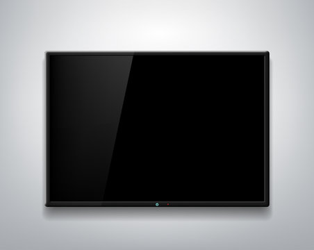 TV screen on the wall background