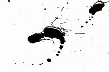 Fototapeta premium Abstract black splashes