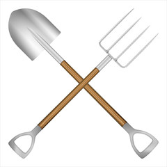 shovel and pitchfork