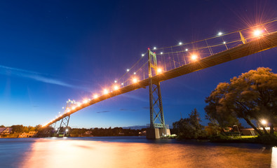 Thousand Islands Bridge at Night