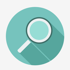 Magnifying glass icon. Vector, easy paste to any background