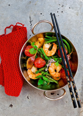 shrimps stir fry