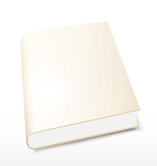 Book gold  on white background