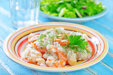 risotto with shrimps