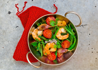shrimps stir fry