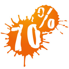 70 % sale orange