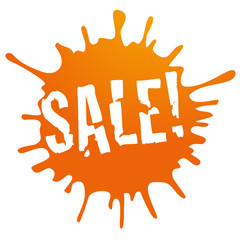 button sale! orange grunge