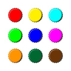 colorful bottle cap