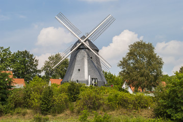 Windmill during summer