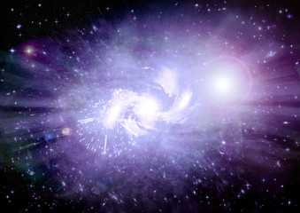 Obraz premium galaxy in a free space