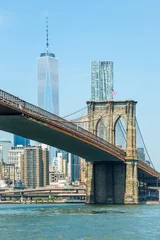 Crédence de cuisine en verre imprimé Brooklyn Bridge Le pont de Brooklyn