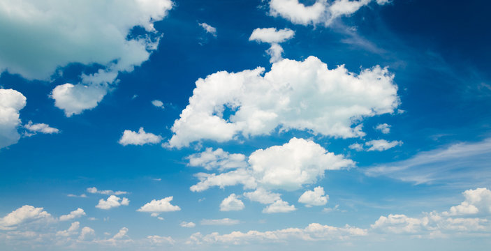 blue sky background with clouds