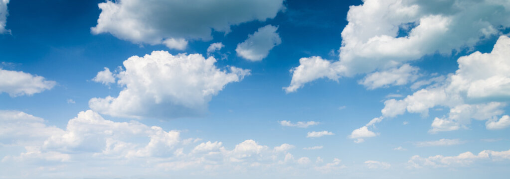 blue sky background with clouds © klagyivik