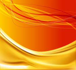 Oranger wave background vector