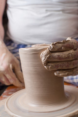 Hands of a potter