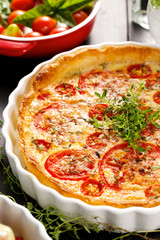 Tomato quiche