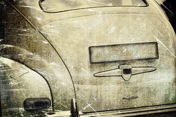 Detale zabytkowego auta w stylu retro © Patryk Michalski