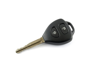 car key on white background