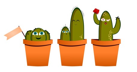 Famille cactus