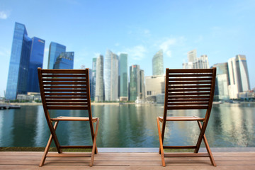 Relaxing corner with Singapore