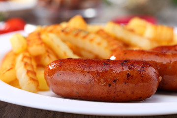 Sausage with potato