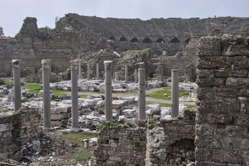 Ehemaliges Amphitheater in Side