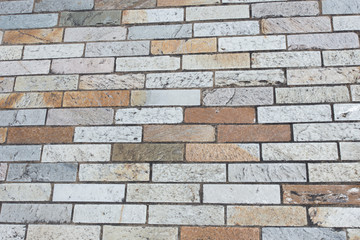 Colorful Brick pavement