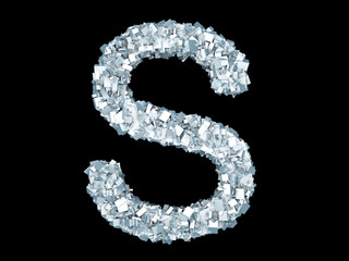 Gefrorener Buchstabe S