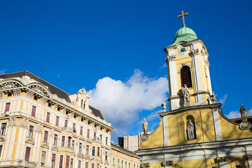 Fototapeta premium Theresa City Parish Church in Budapest