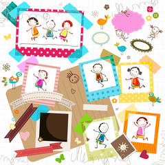 kids and photo frames