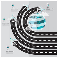 Travel And Journey Runway Business Infographic