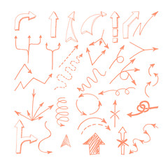 Hand drawn arrows