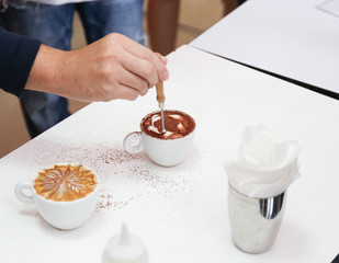 latte art coffee