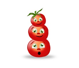 Three tomatoes