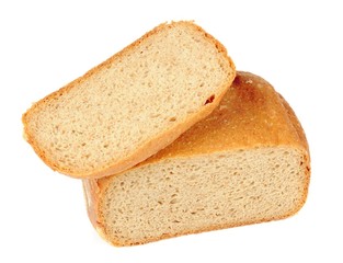 Wholemeal Bread Isolated on White Background