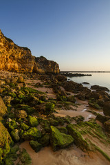 Fototapeta na wymiar Landscape view of the beaches near Ferragudo, Portugal.
