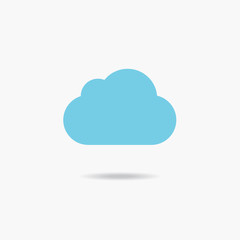 Vector illustration of a cloud icon.