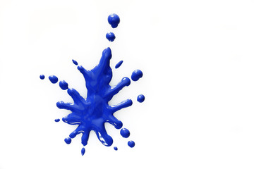 farb spritzer blau; farbklecks