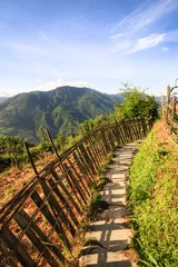 Foto op Canvas Chinese mountains and stone pathway © Juhku