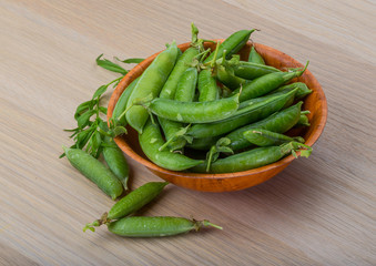 Green fresh peas