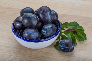 Fresh plums